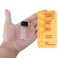 thumbnail image 4 of Viales de vidrio Cadbibe de 10 ml con tapones de rosca y tapones de plástico, 100 unidades, 4 of 6