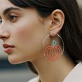 thumbnail image 3 of Guardurnaity Pendientes. Colgante geométrico de cristal para fiesta. Versátiles, nunca pasan de moda, ideales para San Valentín y Navidad. Ropa, zapatos y accesorios Miscelánea plata, 3 of 6