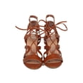 thumbnail image 4 of New Women Wild Diva Jamie-34 PU Open Toe Caged Lace Up Chunky Heel Sandal, 4 of 5