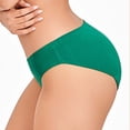 thumbnail image 4 of Scyoekwg Women's Period Panties Plus Size Solid Color Ladies Underwear Soft Breathable Briefs For Daily Menstrual (Green,XS), 4 of 7