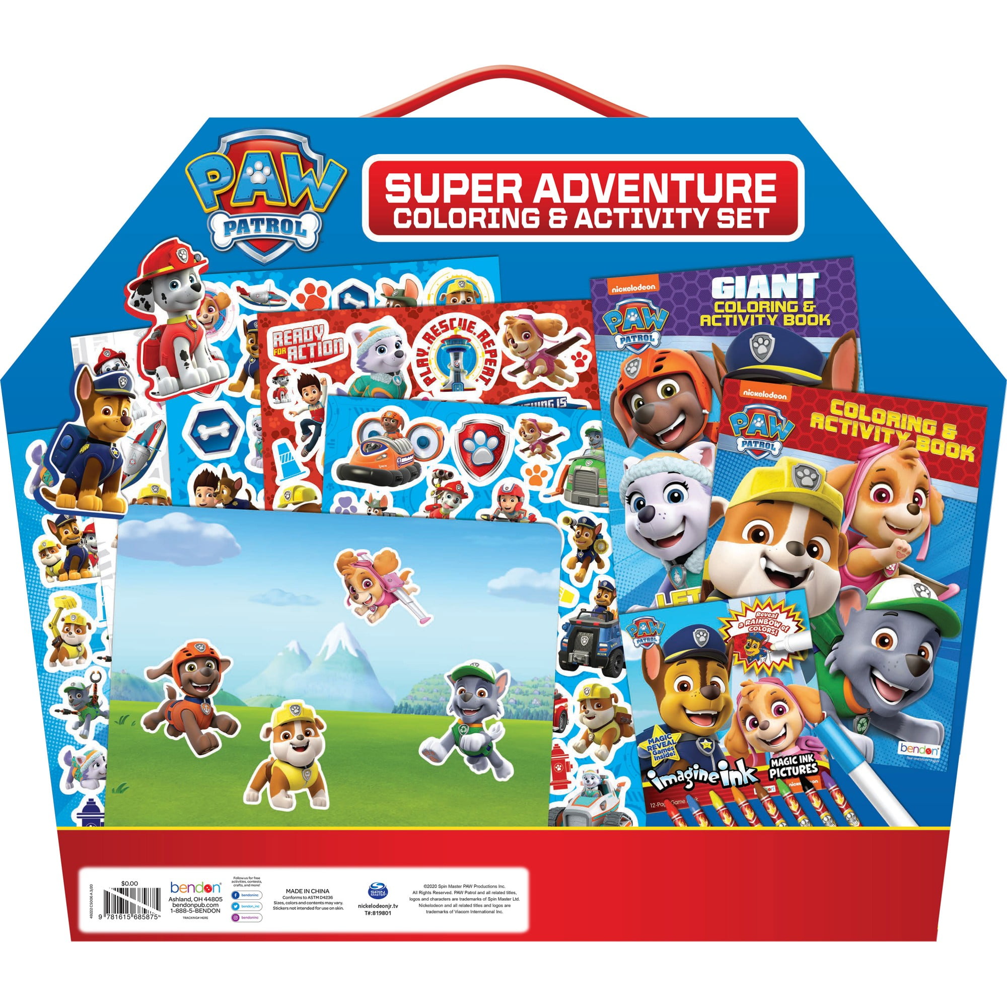 Paw Patrol Super Deluxe Art Supplies Set With Coloring Pages, Stampers –  StockCalifornia