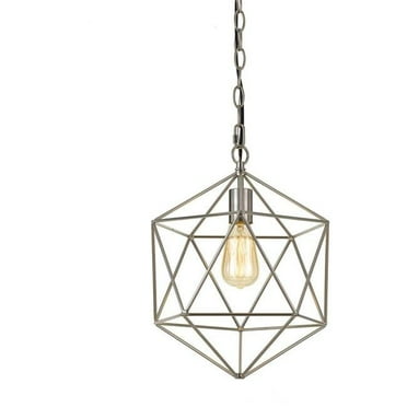 Bellini One-Light Chandelier, Brushed Nickel