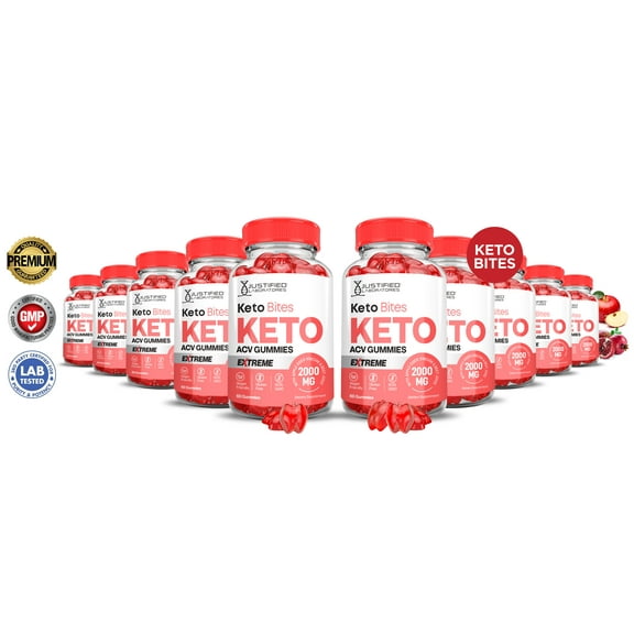 (10 Pack) Keto Bites Extreme ACV Gummies 2000mg Dietary Supplement 600 Gummys