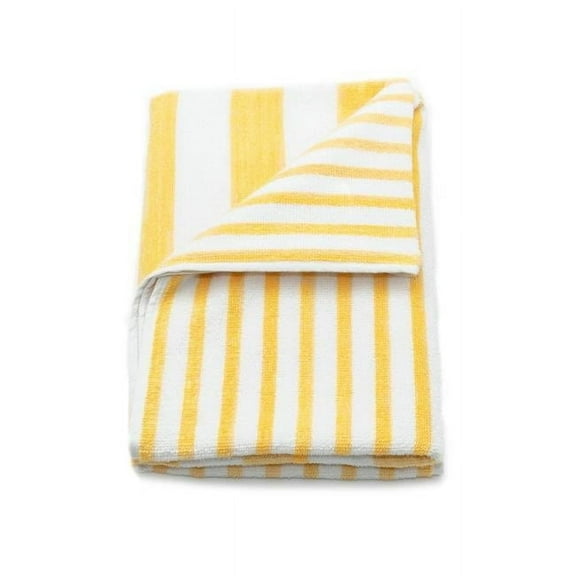 Rifz GOTY30609006 GOT Collection Stripes Pool Towels, Tropical Yellow - Pack of 6