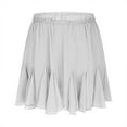 thumbnail image 6 of hotojiny Flowy Shorts for Women Casual Chiffon Boho Ruffle Hem Mini Shorts Cute Elastic Waist Summer Shorts Trendy Outfits, 6 of 7