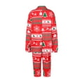 thumbnail image 3 of Inevnen Christmas Family Matching Outfits Long Sleeve Blazer and Trousers Adult Kids Matching Suit, 3 of 6