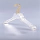 thumbnail image 5 of 10 Pcs Clear Clothes Hangers With Gold Hook, Transparent Shirts Dress Coat Hanger With Notches For, 5 of 5