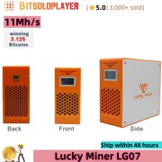 Lucky Miner LG07 Litecoin Dogecoin Miner 11MH/S LTC & Doge Miner Scrypt ASIC Miner WiFi 2.4GHz Crypto Mining Machine Silent for Home Mining