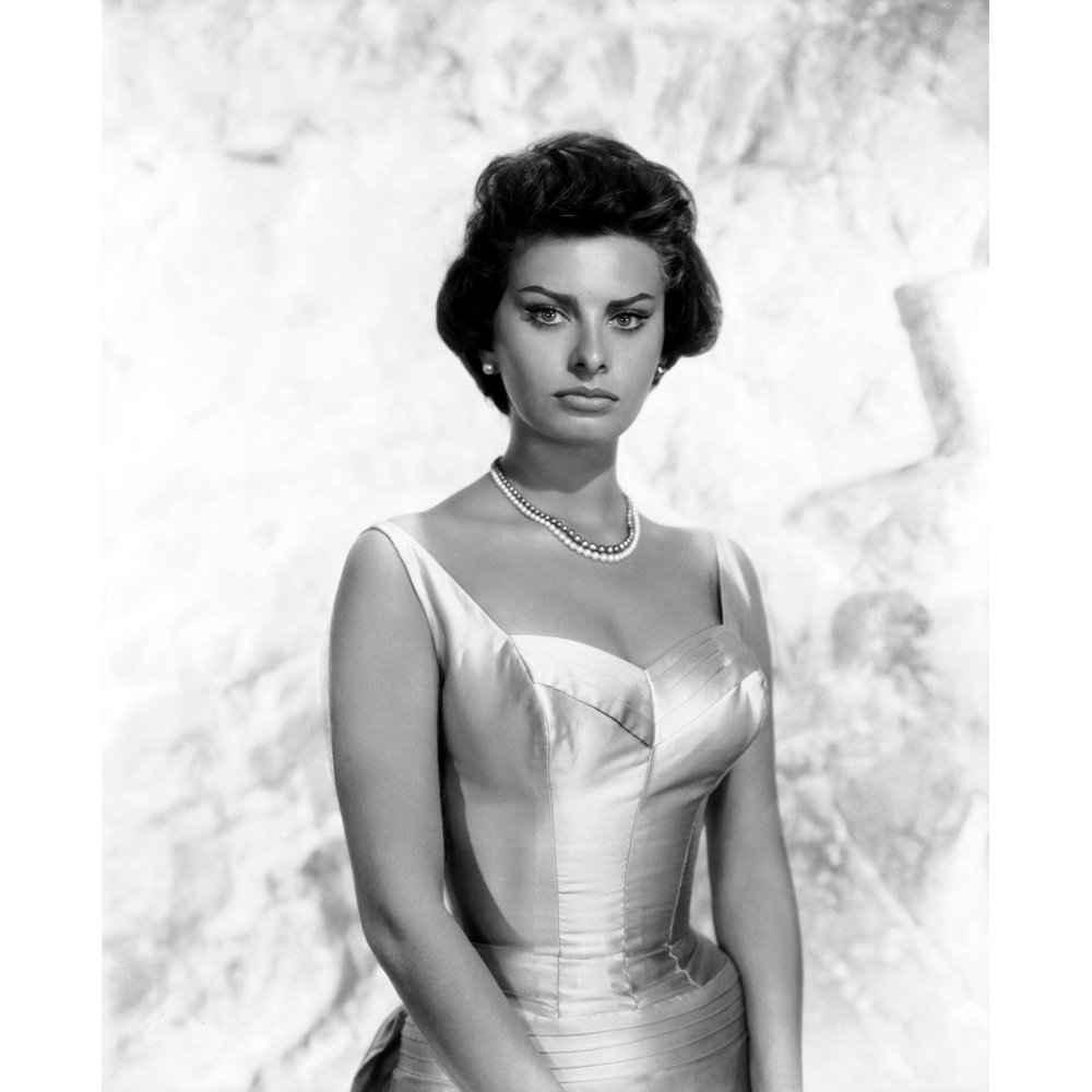Sophia Loren Pinup Art Young Model Hollywood S-12 Inch By 18 Inch Laminated Poster With Bright