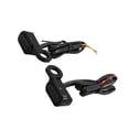 thumbnail image 2 of Luz de señal de giro Mini Led E Mark para motocicleta, lámpara indicadora de funcionamiento Compatible con R18 (negro), 2 of 5