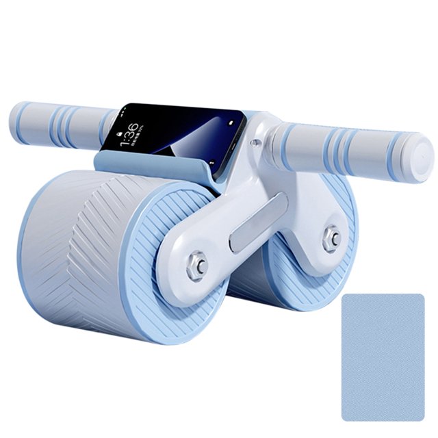 Trenzante La Abdominal Entrenamiento Doble RECOUNDO AUTOMÁTICO CON MAT para El Culturismo