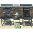 thumbnail image 3 of Hinkle Riverside Round Post Slat Back Wood Patio Rocking Chair, 3 of 6