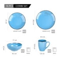 thumbnail image 2 of Vancasso Dinnerware Sets, Stoneware Dinner Set for 4, 16-Piece Series Navia, Aqua Blue, 2 of 9