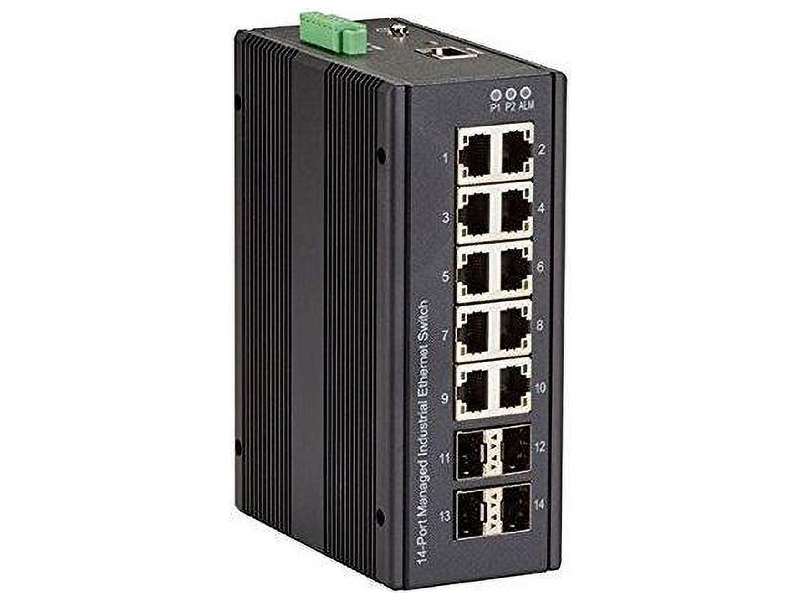 Black Box Industrial Gigabit Ethernet Switch Extreme Temperature 5-Port LIG401A