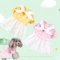 thumbnail image 3 of Ropa de rayas de princesa para perros, vestido con lazo para perros, falda, vestido con lazo para perros, suministros para mascotas diseñados para profesionales, 3 of 11