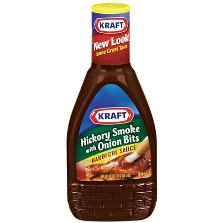Kraft Barbecue Sauce: Hickory Smoke Onion Bits Barbecue Sauce, 18 oz