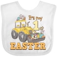 thumbnail image 3 of Inktastic It's My 1st Easter Construction Bunnies Boys or Girls Baby Bib, 3 of 4