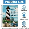 thumbnail image 2 of Let Your Light Shine Summer Lighthouse Beach Coastal Decorative House Flag, Ocean Beach Garden Yard Outside Decorations Outdoor Large Decor 28x40, 2 of 6