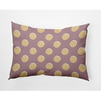 20" x 14" Simply Daisy Polka Dots Polyester Accent Pillow, Romantic Purple Qty 1