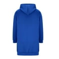 thumbnail image 5 of Long Hoodies for Women 2025 Fall Winter Long Sleeve Zip Up Plain Hooded Sweatshirt Jacket with Pockets, 5 of 6
