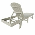 thumbnail image 3 of WestinTrends Classic Adirondack Poly Reclining Chaise Lounge,Sand, 3 of 5