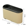 thumbnail image 3 of CxhicLuv Car Trash Can, Auto Interior Bin, Leather Leakproof Door-Mounted Storage, Vehicle Organizer Accessories, Garbage & Item Storage for Car Owners, Families, Commuters, Beige, 3 of 8
