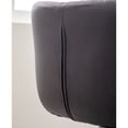 thumbnail image 3 of Gray upholstered low - back barstools | Adjustable height and swivel function for various settings | Comfortable seating with 250 - lb weight capacity, 3 of 6