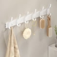 thumbnail image 6 of Over Door Hooks, No Drill Space Saving Hanger, 6 Prong Metal Hook Rack Organizer, Behind Door Storage for Bedroom and Bathroom Clothes, Towels, Coats, 6 of 6