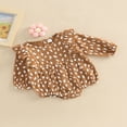 thumbnail image 2 of Combinaison d'Automne pour Nouveau-Né Bébé Fille, Manches Longues, Col Rond, Volants, Imprimé à Pois, Tenue Décontractée, 2 of 6