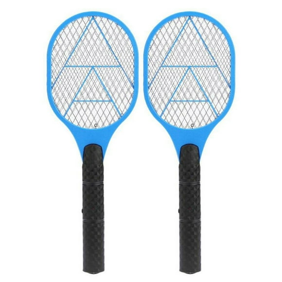 2X Batteries Electric Mosquito Swatter Anti Mosquito Fly Repellent Pest Rejecting Racket Bug Insect Repeller
