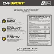 C4 Sport Pre-Workout Powder, Watermelon, 30 Servings