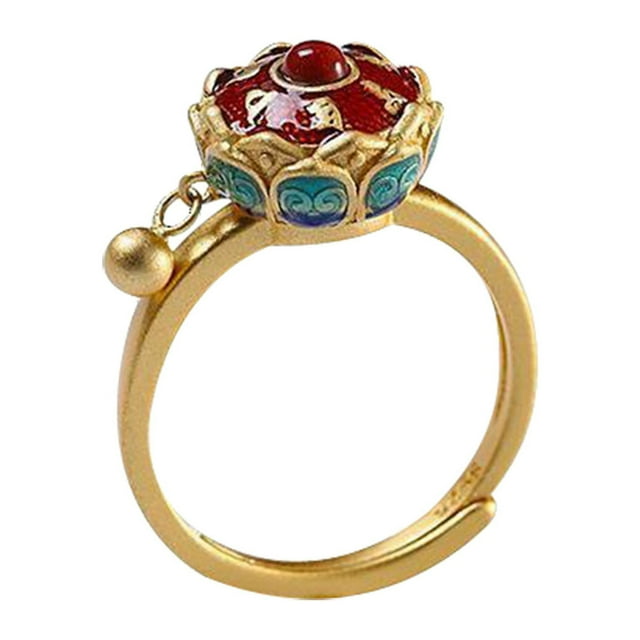 mtvxesu Rings Thai Couple Male And Female Six-character Mantra Transfer Agate Sale