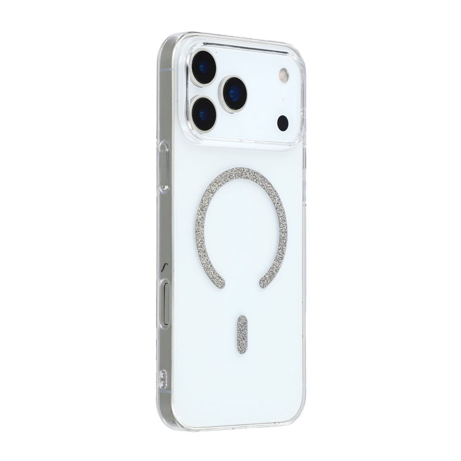 Crystal Clear Glossy Bumper Case with MagSafe for iPhone 17 Pro Max - Black
