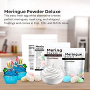 Chefmaster Meringue Powder Deluxe, Professional-Grade Egg White Substitute for Meringue Cookies, Pie Filling, Royal Icing, Non-GMO, Easy-to-Use, 8 oz