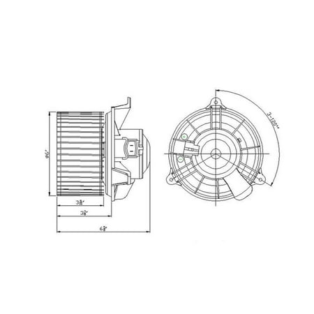 Replacement Depo 330-58018-000 Blower For Freestyle Five Hundred Montego