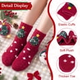 thumbnail image 2 of Loritta Secret 2 Pairs Women Fuzzy Socks, Christmas Cozy Fluffy Warm Winter Comfy Gift Socks for Women with Transparent Ball, 2 of 9