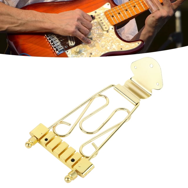 6 String Bass Bridge Tailpiece With Screw Adjustable Zinc Alloy Electric Bass Bridge Tailpiece Replacement
