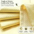 thumbnail image 2 of HEIRLOOM COMFORT Lemon Yellow Honeycomb Kitchen Towels 5 Pack, 16x26 Inch, 100% Cotton, Quick Dry, Highly Absorbent & Durable Dish Towels for Daily Use, Drying, Wiping & Cooking Tasks, 2 of 6