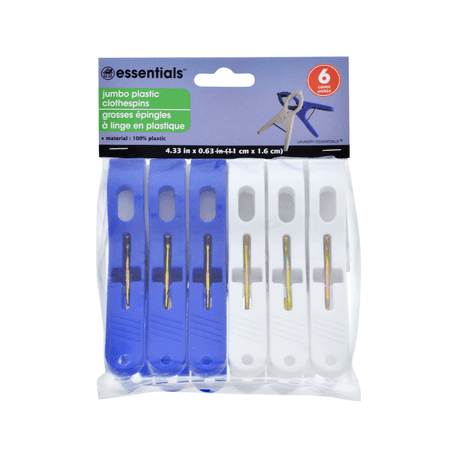 clothespins securing packs