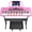 Pink, variant on SUGIFT 61 Key Electric Keyboard Piano with Lighted Keys Portable Piano Kit, Black