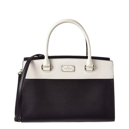 kate spade new york grove street caley leather satchel, black