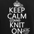 thumbnail image 3 of CafePress - Keep Calm And Knit On Pajamas - Women's Short Sleeve Print T-Shirt and Pants Dark Cotton Pajama Set, 3 of 7