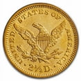 thumbnail image 3 of 1861 $2.50 Liberty Gold Quarter Eagle Type 2 AU-53 PCGS, 3 of 3