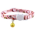 thumbnail image 1 of Personalized detachable cat collar with bell, safe quick release kitten collar, 1 of 8