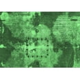 thumbnail image 1 of Ahgly Company Indoor Rectangle Abstract Emerald Green Modern Area Rugs, 2' x 5', 1 of 4