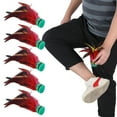 thumbnail image 4 of Fdit 5PCS 20CM Height Handmake Feather Shuttlecock China Foot Kick Entertainment Games,Feather Foot Kick Shuttlecock,Kick Shuttlecock, 4 of 11