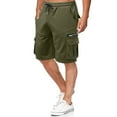 thumbnail image 2 of Outfmvch Cargo Pants For Men Mens Shorts Men'S Summer Cotton Five-Point Pants Multi-Pocket Zipper Casual Overalls Long Johns For Men Army Green Xxl, 2 of 9