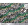 thumbnail image 3 of Soimoi Crepe Silk Fabric Snake Animal Skin Fabric Prints By Yard 42 Inch Wide, 3 of 3