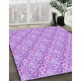 thumbnail image 3 of Ahgly Company Machine Washable Indoor Rectangle Transitional Purple Area Rugs, 7' x 10', 3 of 7