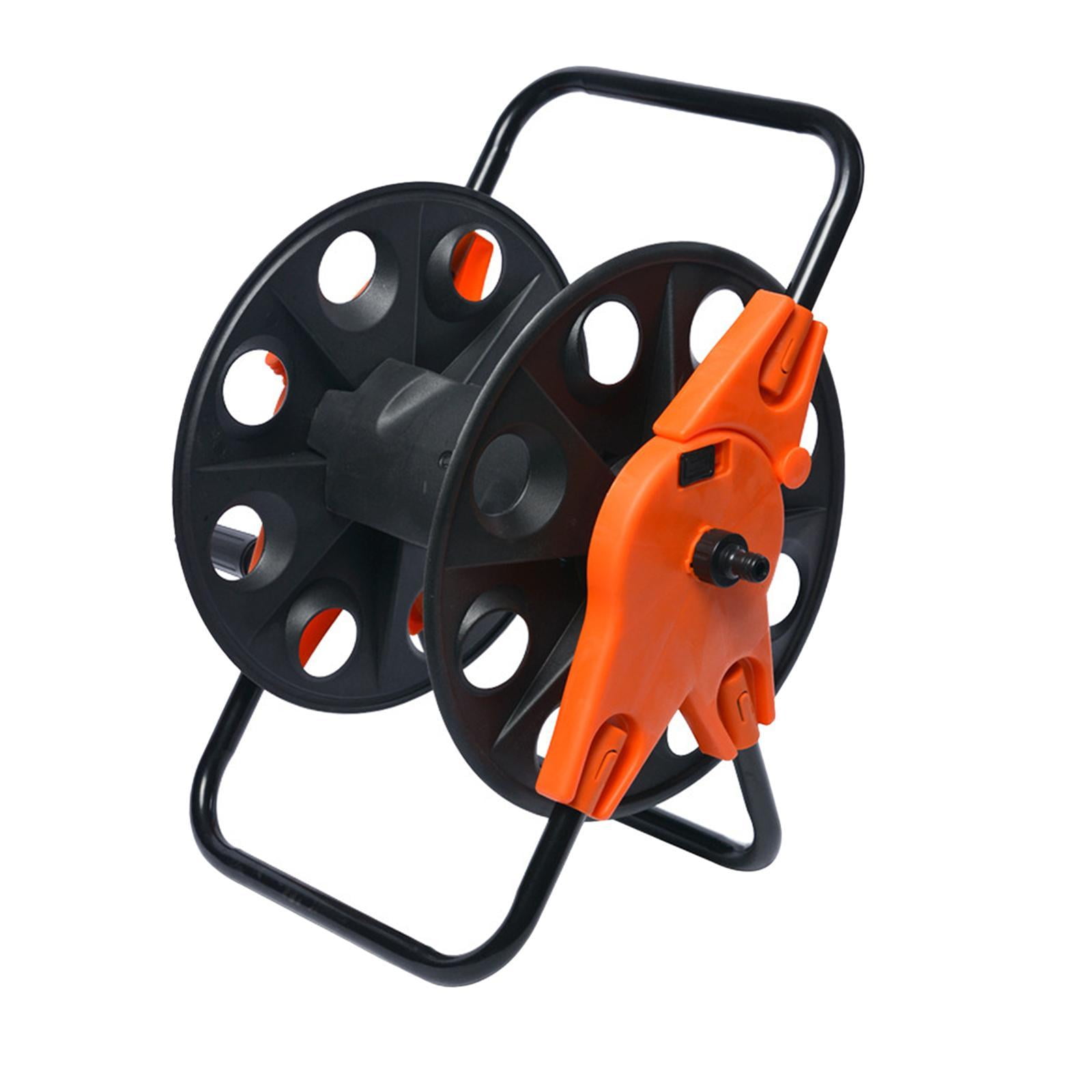 Industrial Water Hose Reel Mobile Hand Crank Handle for Garden Lawn and Backyard Watering